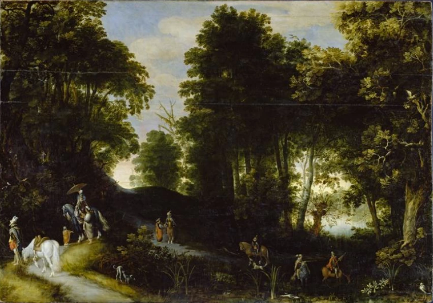 Paesaggio boscoso sulle rive di un lago - Staatliches Museum Schwerin, Schwerin